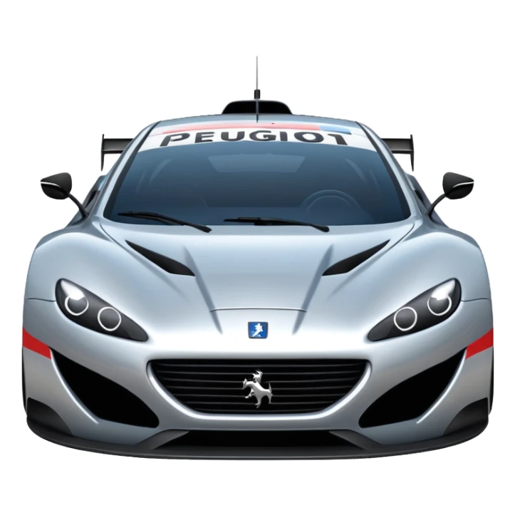 supercar 24 h du man Peugeot emoji sticker