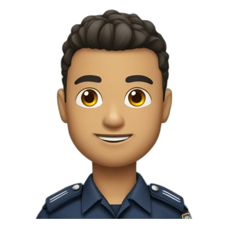 Ronaldo in police uniform sticker