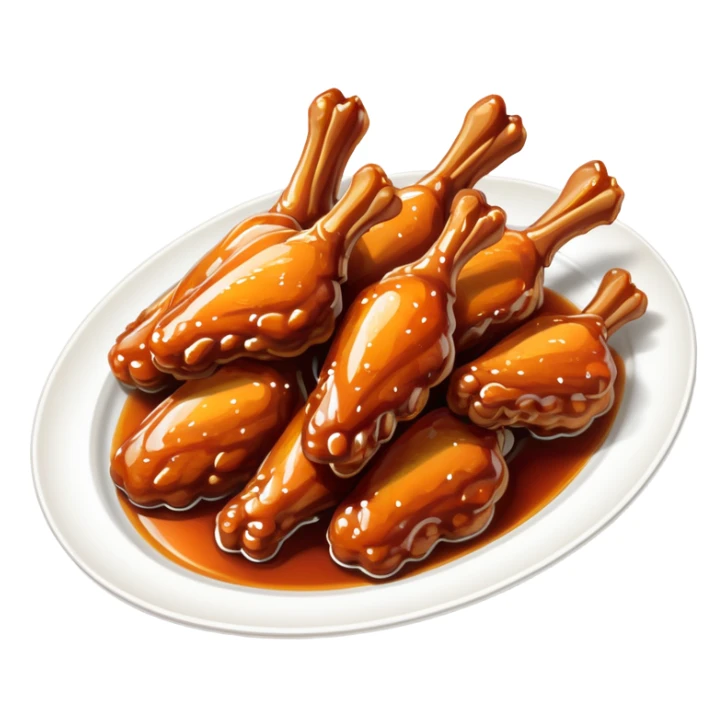 Plate of Hennessy wings  sticker