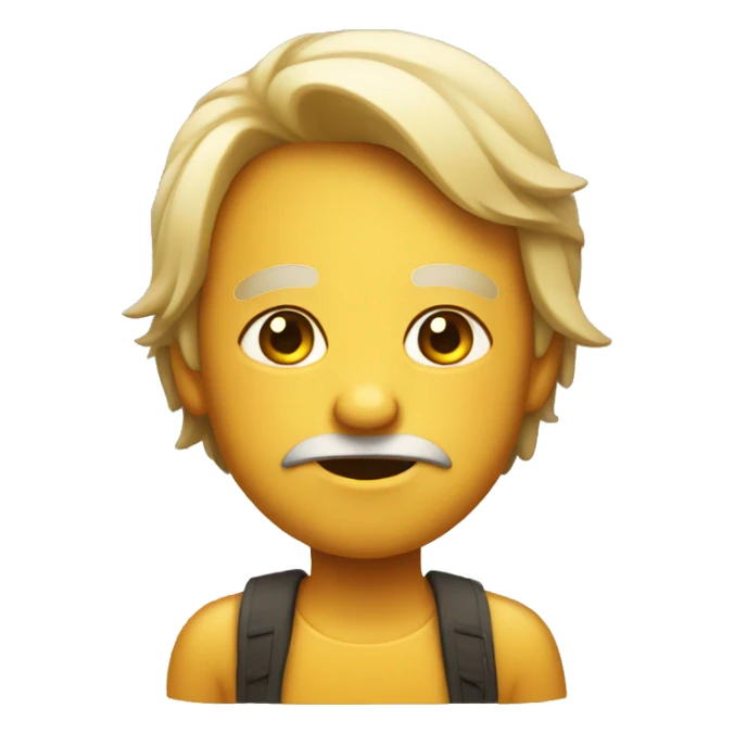 A emoji giving a side eye sticker