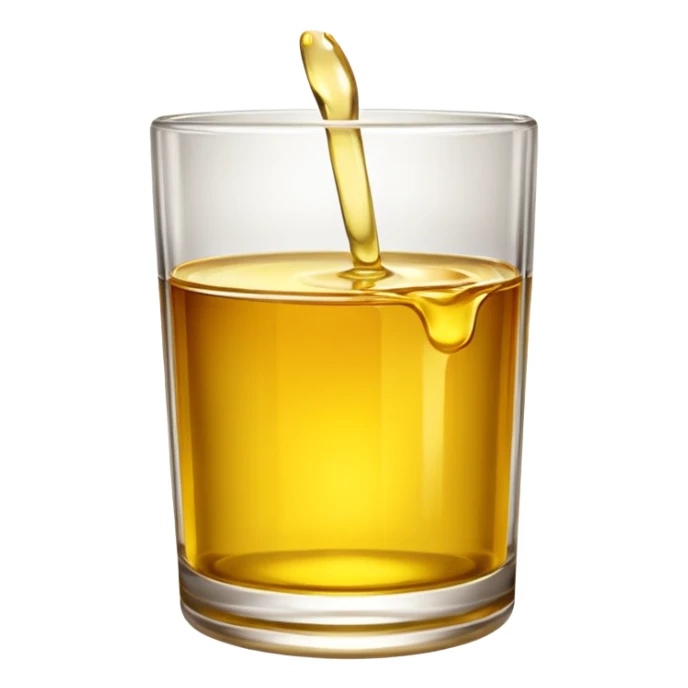 Glass of oil sticker