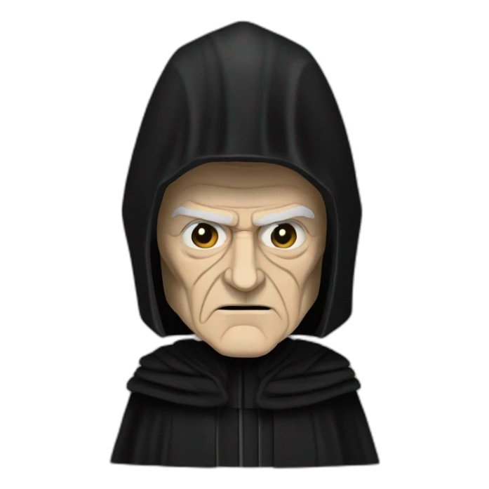 Emperor Shiev Palpatine (black robe) Star Wars sticker