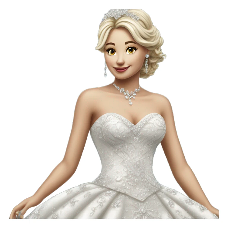 Hyper Realistic ornate detailed Wedding dress displays with diamanté  sticker