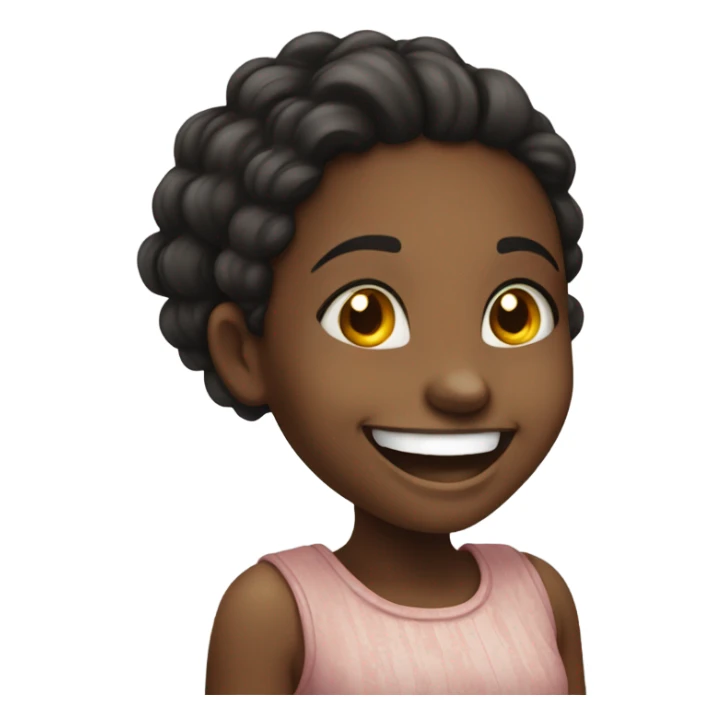 A black girl laughing  sticker