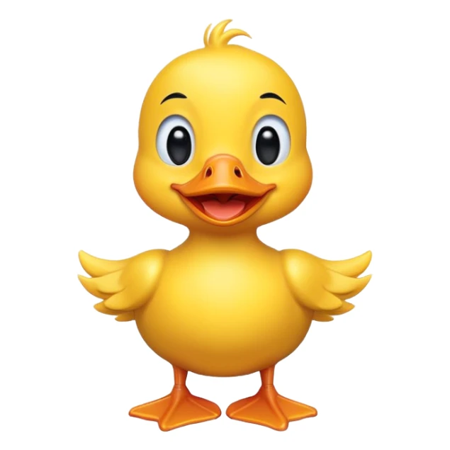 happy gay duck icon sticker