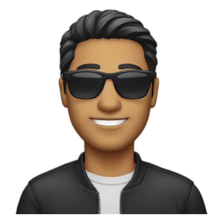 Armando Christian Pérez wearing sunglasses sticker