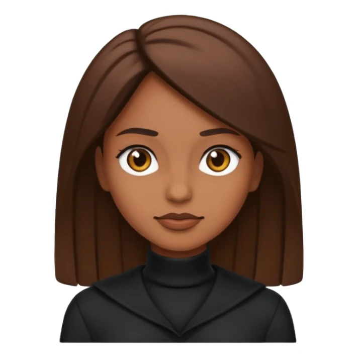 Black clothes fairy brown skin  sticker