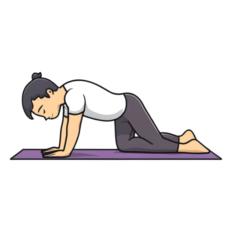 A man doing rehabilitation exercises on a yoga mat sticker