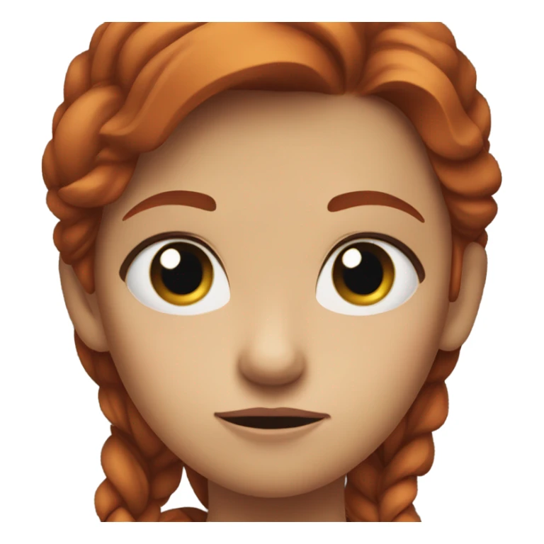 Redhead girl aNnoyed sticker