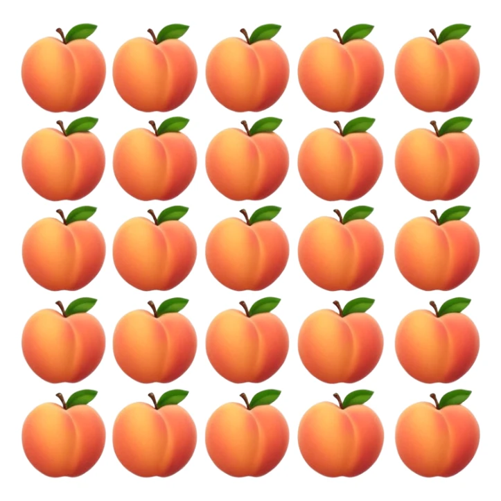 peach emoji for reed sticker