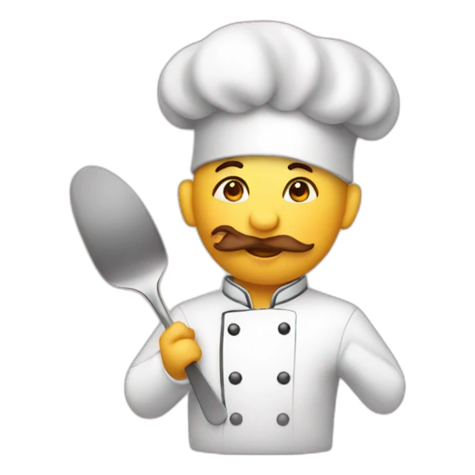 kissing chef sticker