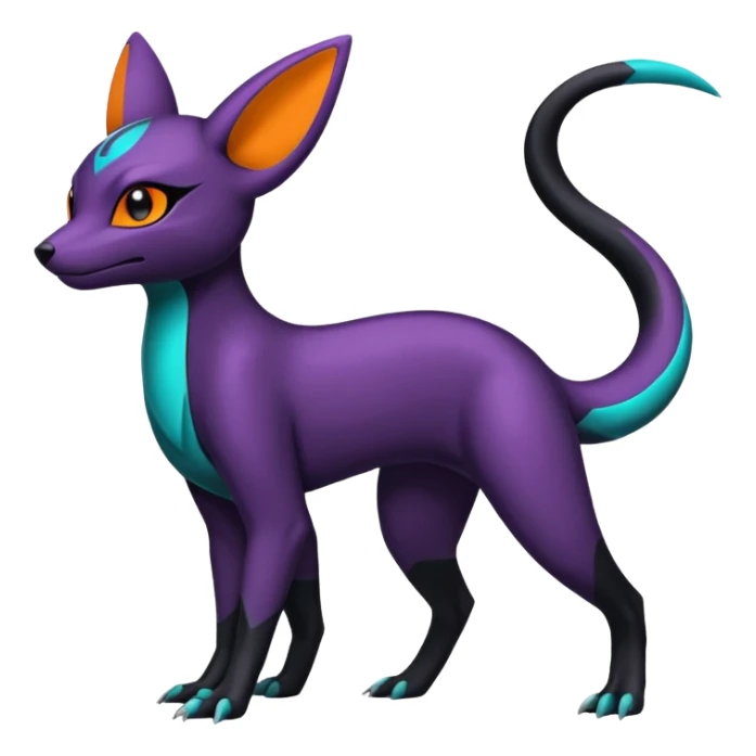 Umbreon-Salandit-Nargacuga-Amaura-fusion (Full body) sticker