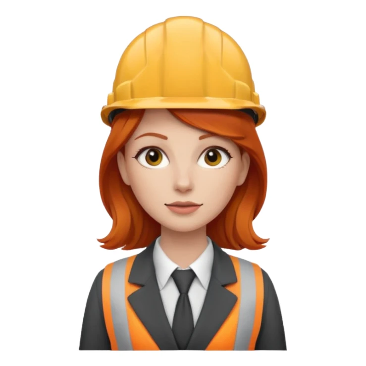Redheaded cunsturactor woman with suit sticker