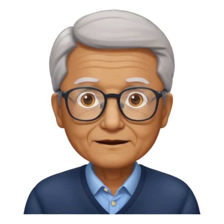 glasses elderly man sticker