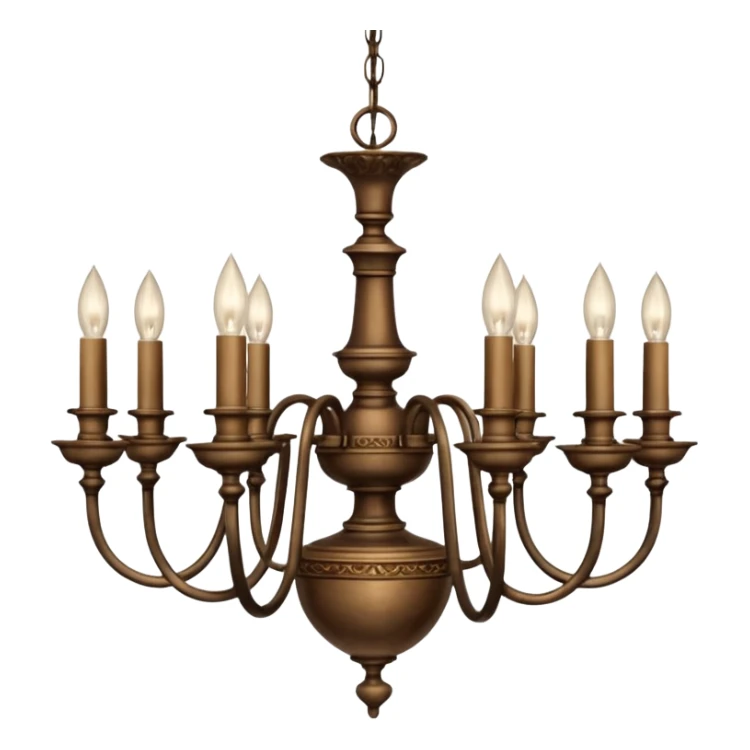 Antique vintage cheap old-school academia chandelier sticker