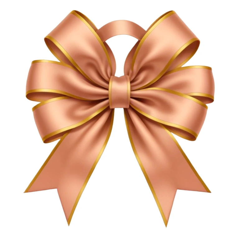 Coquette flesh color ribbon sticker