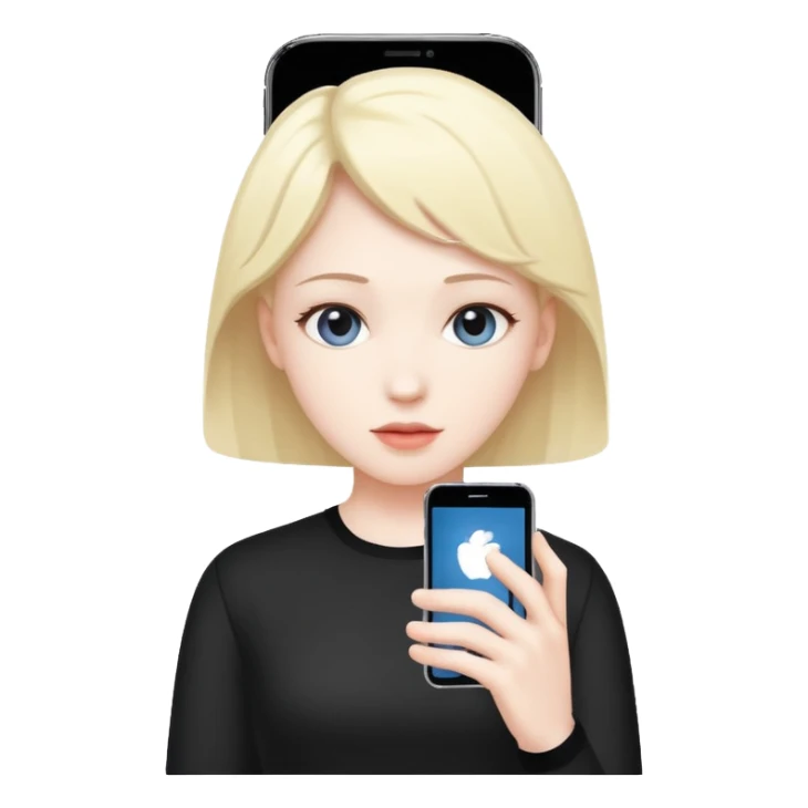 fan idolizing famous idol silhouette through phone sticker