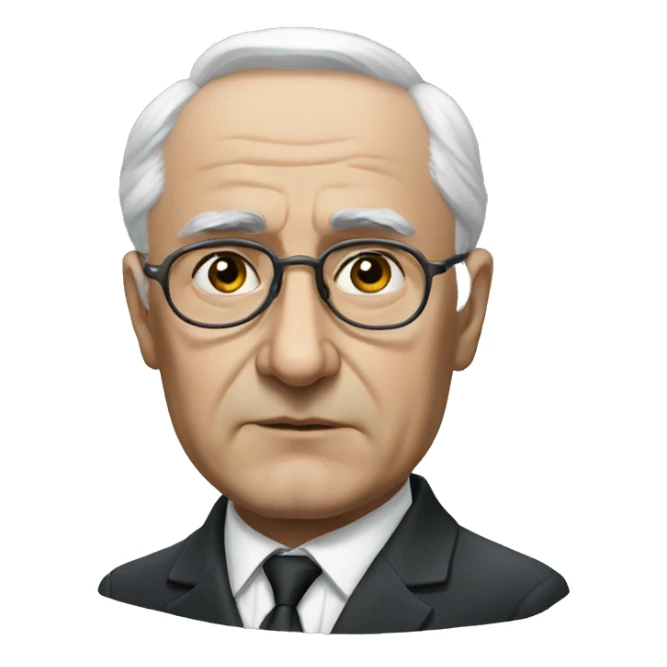 photorealistic andropov sad sticker