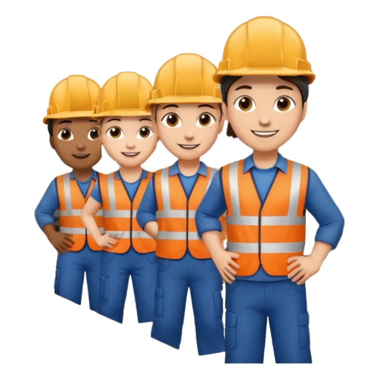 group of railway engineers sticker