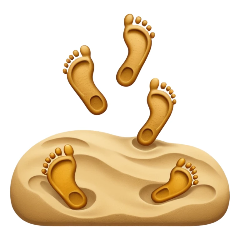 two footprints: child and adult sticker
