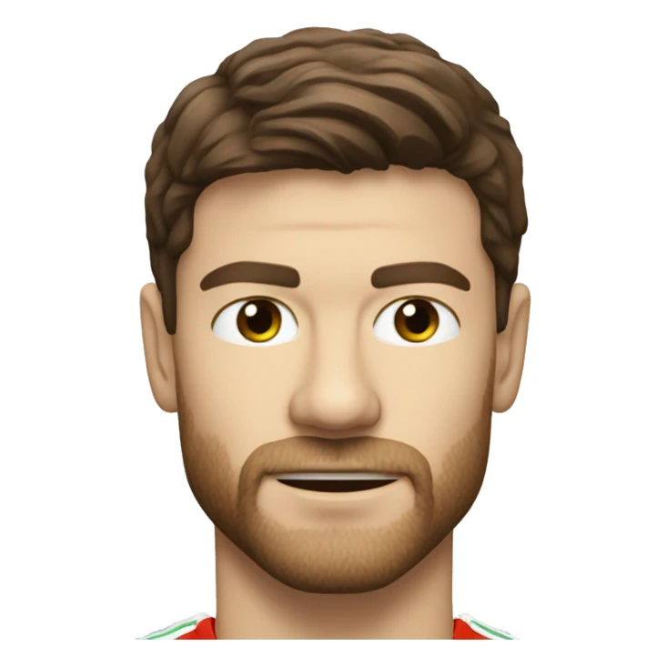 soccer, face of 'xabi alonso' sticker