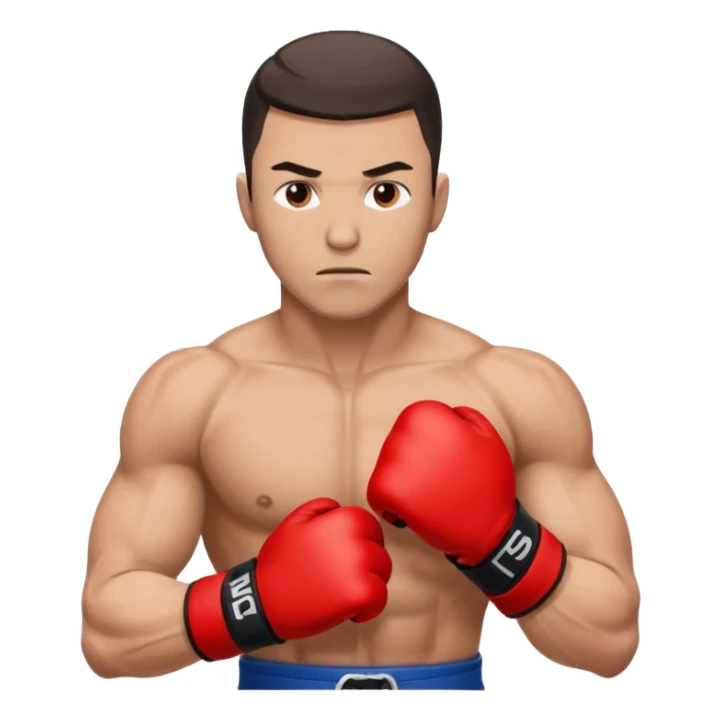 Un gusnte rojo de artes marciales mixtas  sticker