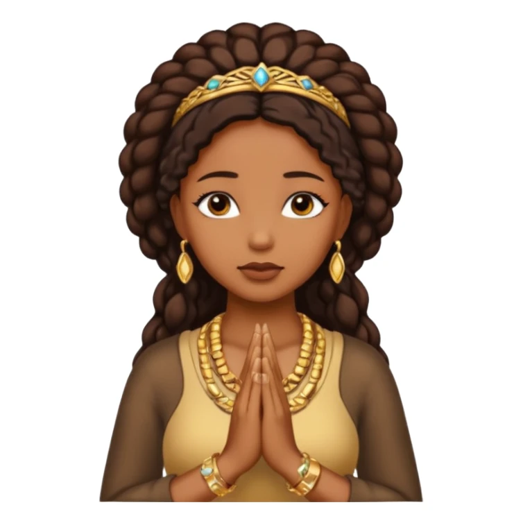 BLACK WOMEN WITH A HEART AND PRAYING HANDS sticker