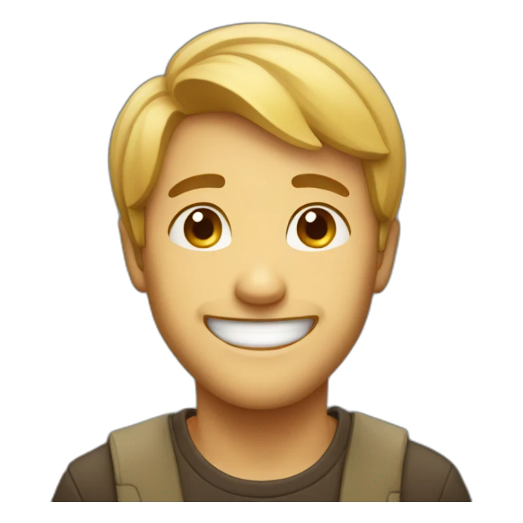 cute man smiling sticker