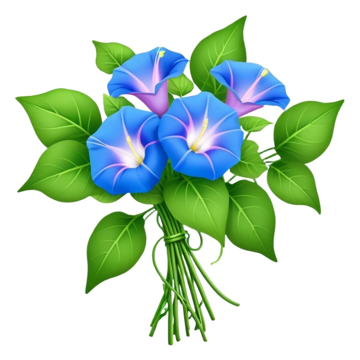 Morning Glorysuper big bouquet, leaf sticker