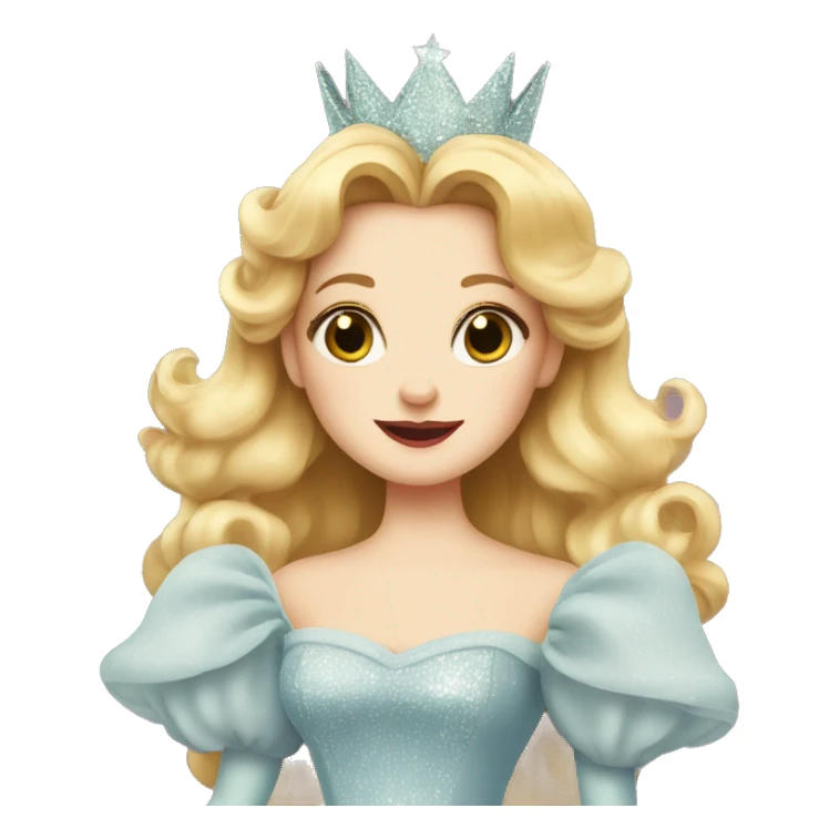 Cartoon of Glinda from wicked  sticker