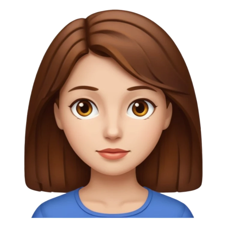 person woman brownhair fullbody sticker