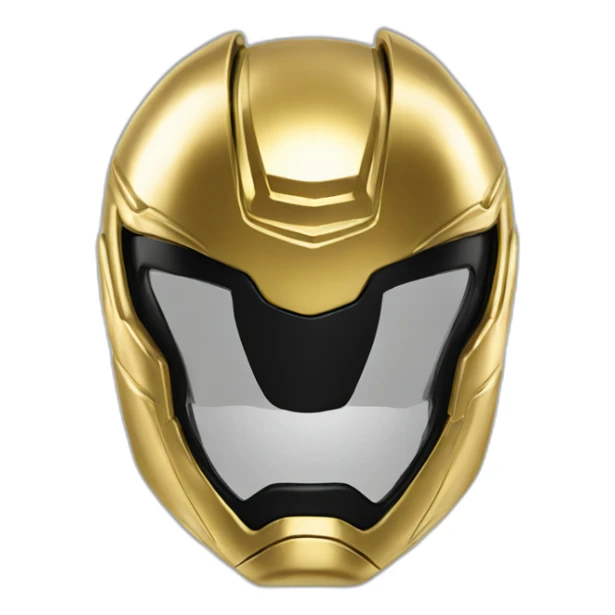 power ranger gold black cool ultimate sticker