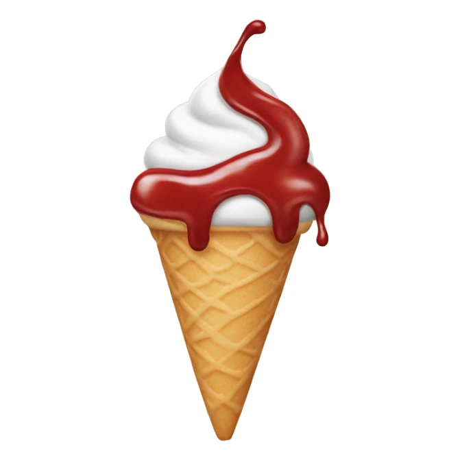 ketchup ice cream emoji sticker