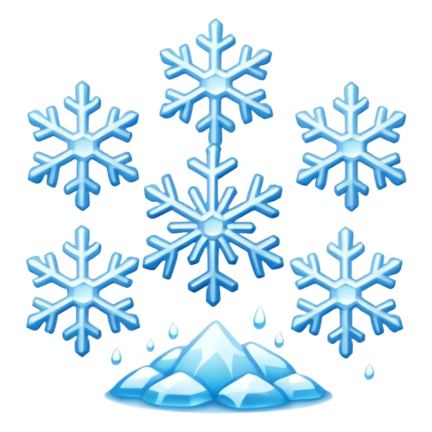Snowflakes in winter morning sticker