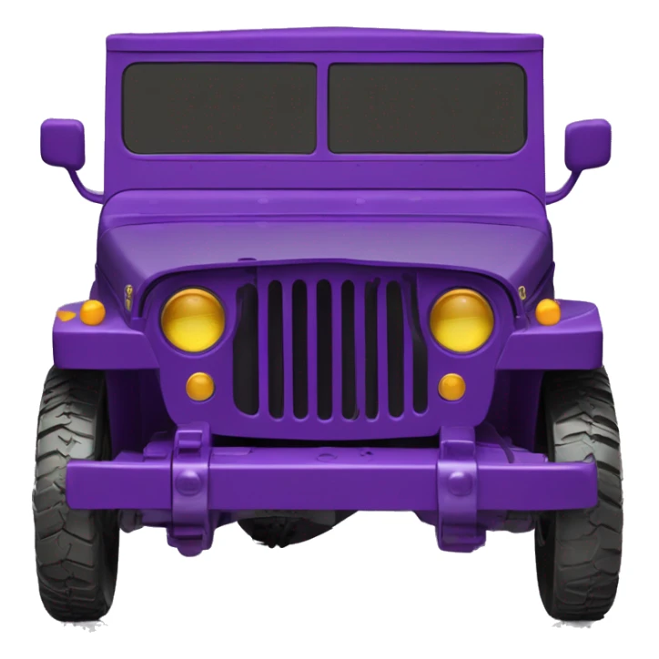 Batgirl’s 1942 Willy’s purple gloss army jeep sticker