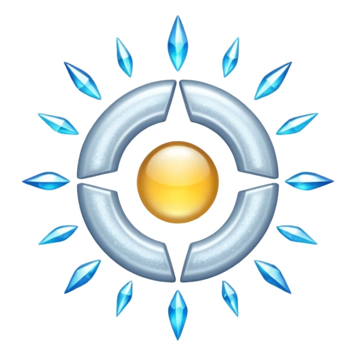 glitter white symbol of health + sticker