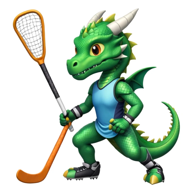 Dragon playing field hockey sticker