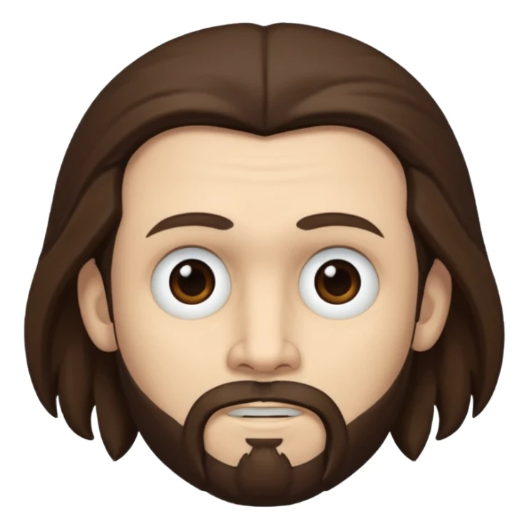 James "Munky" Shaffer with long dark brown hair sticker