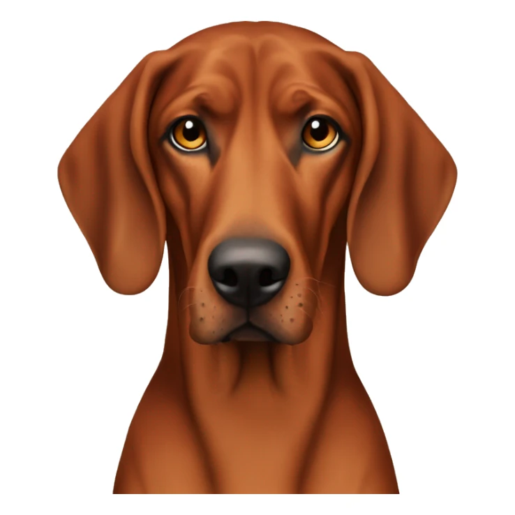 redbone coonhound with brown eyes  sticker