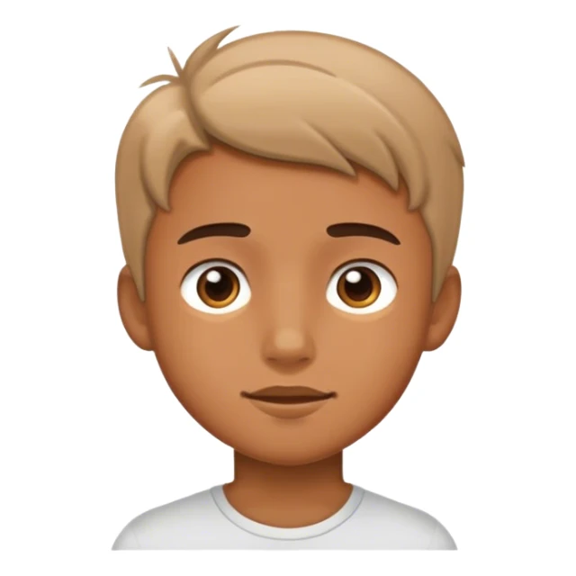 realistic portrait of a boy sticker