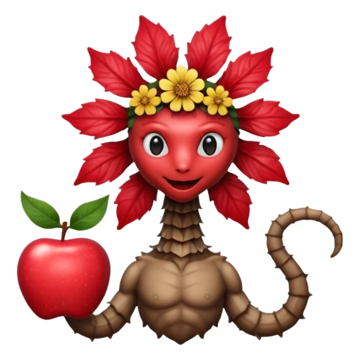 Stranger things demogorgon flower head apple ios emoji format sticker