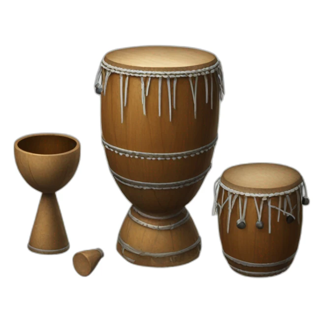 Erlandskian  Terminian Goblet Drum Instrument Ethnic sticker