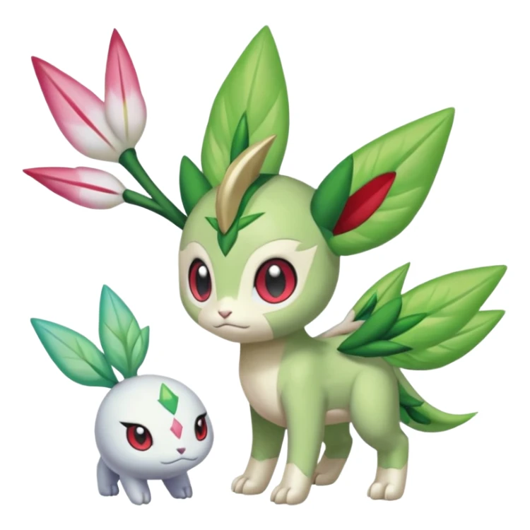 Meloetta-Shaymin-Celebi-Zekrom-Gatomon-Pteromon-hybrid sticker