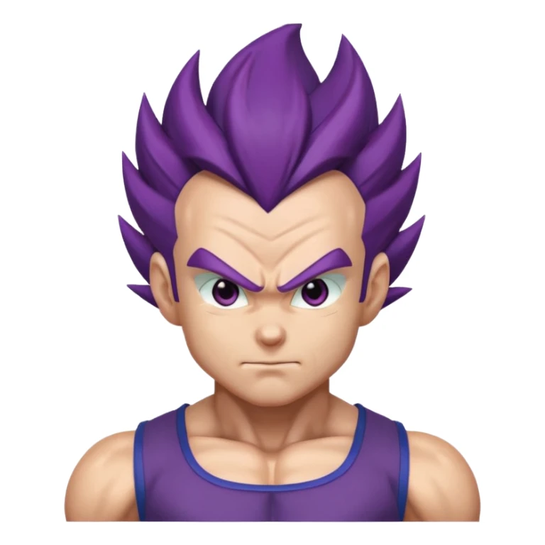 Vegeta ultra ego with purple hair sticker