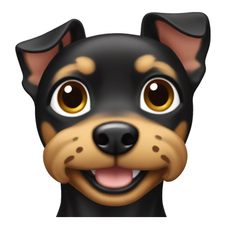 Black and tan Miniature pincher dog sticker