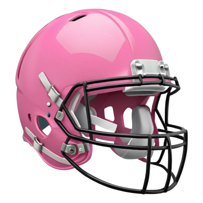 Pink football helmet sticker