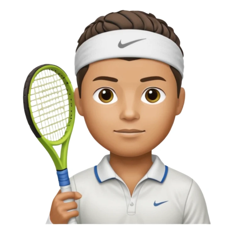 ronaldo half body with head band,half body, tennis racket sticker