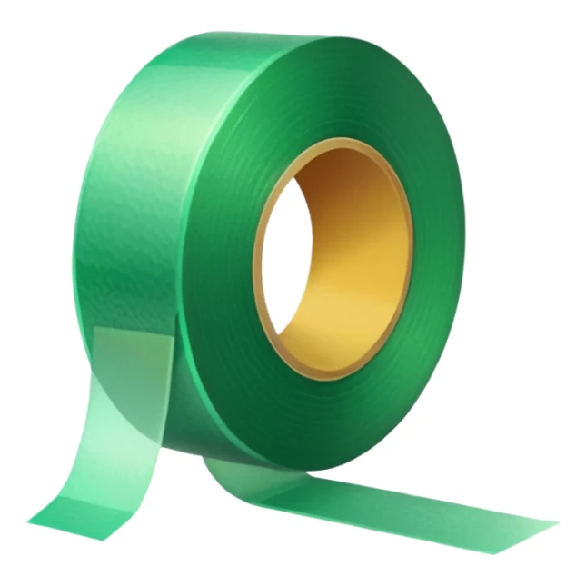 emoji of warm light green tape sticker