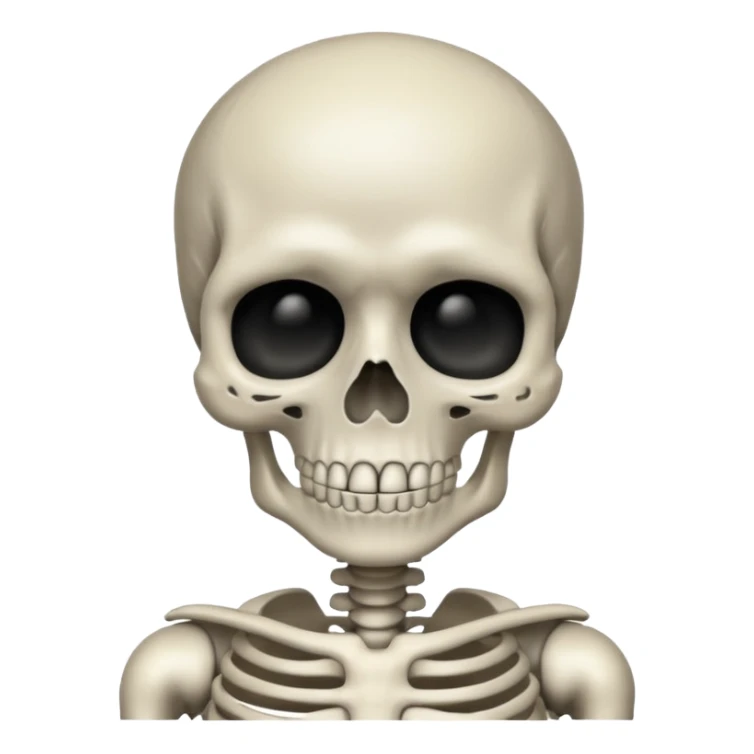 This skeleten emoji saying 67💀 sticker