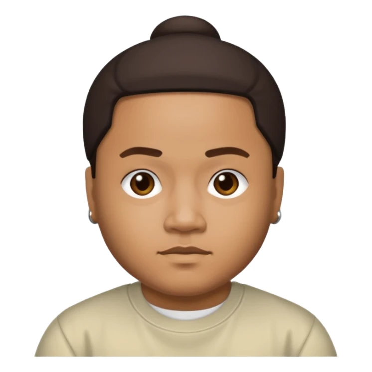 J-Boog of B2K with dark brown hair sticker